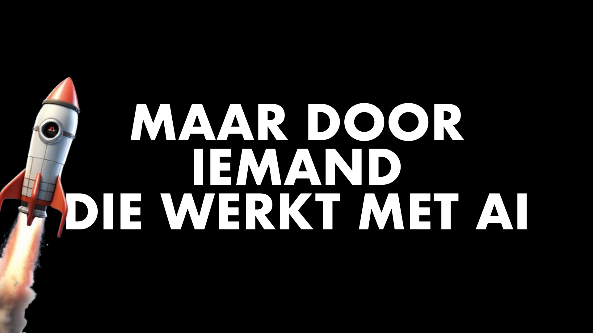 BDO slide 40: MAAR DOOR IEMAND  / DIE WERKT MET AI