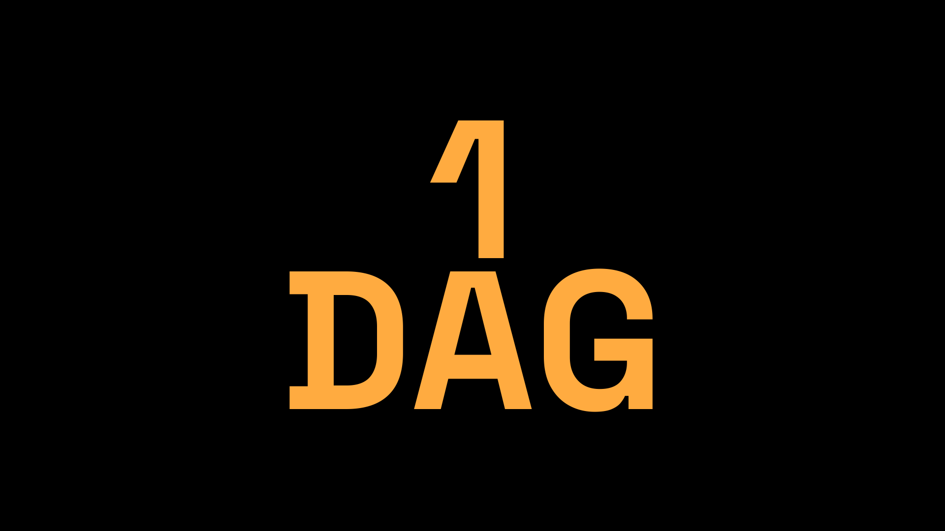 De Grote Verandering slide 29: 1 DAG