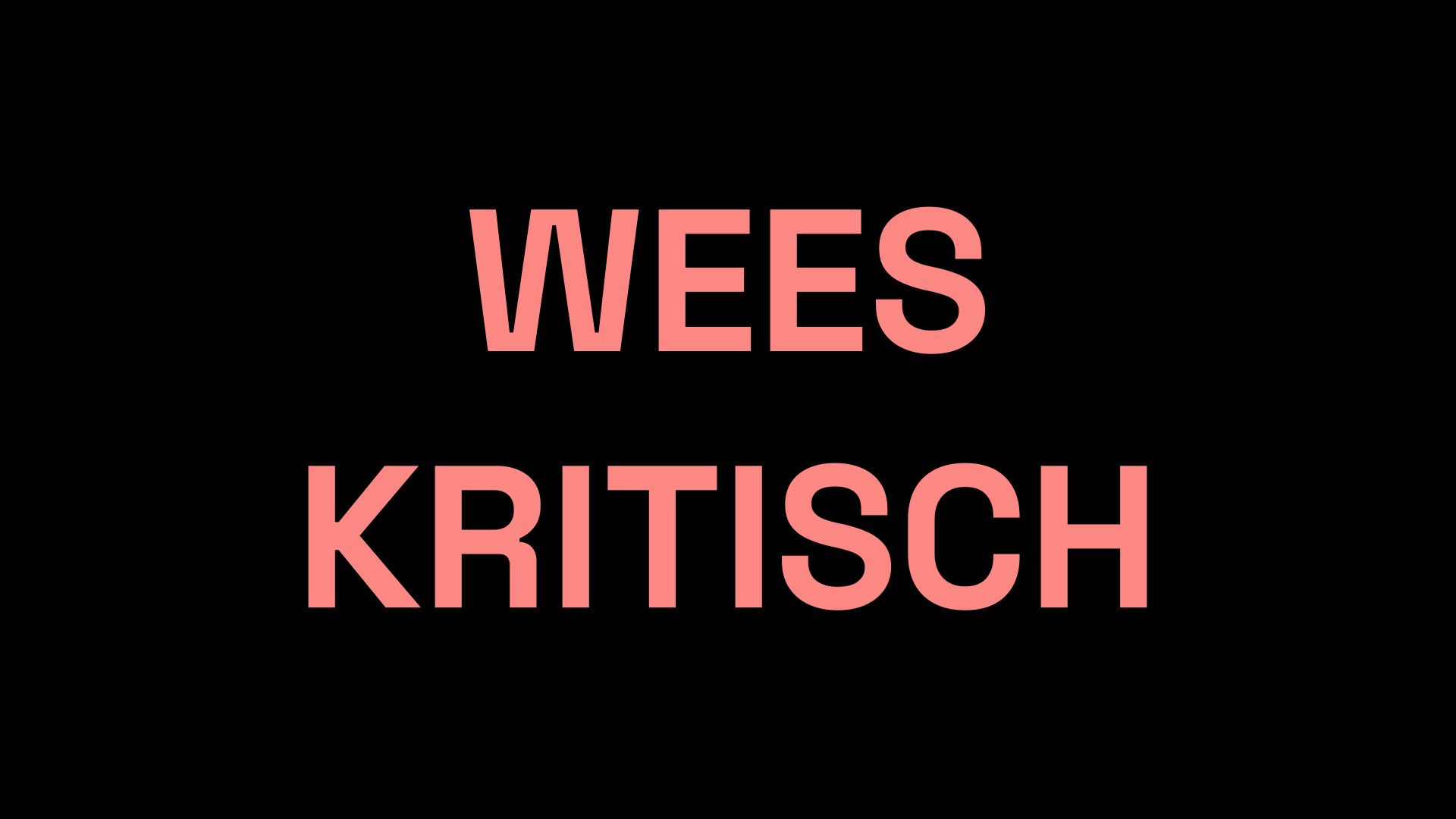 De Grote Verandering slide 72: WEES KRITISCH
