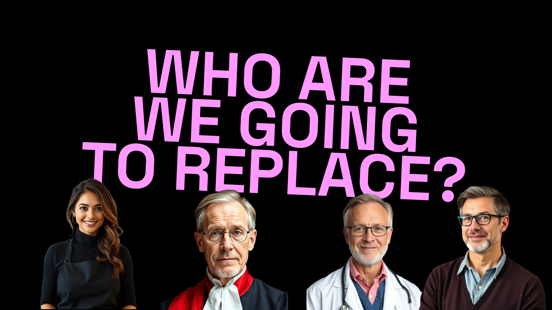 History Present Future slide 74: WHO ARE WE GOING TO REPLACE?