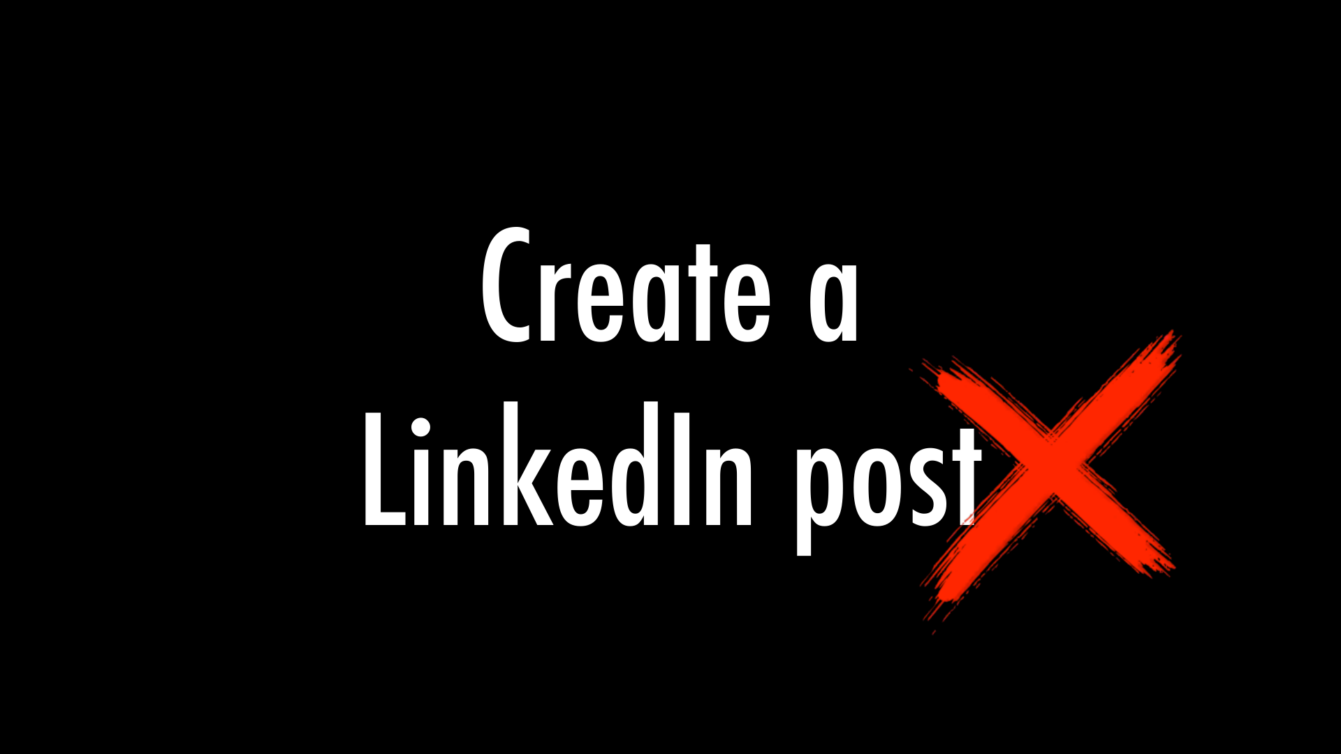 History Present Future slide 101: Create a LinkedIn post