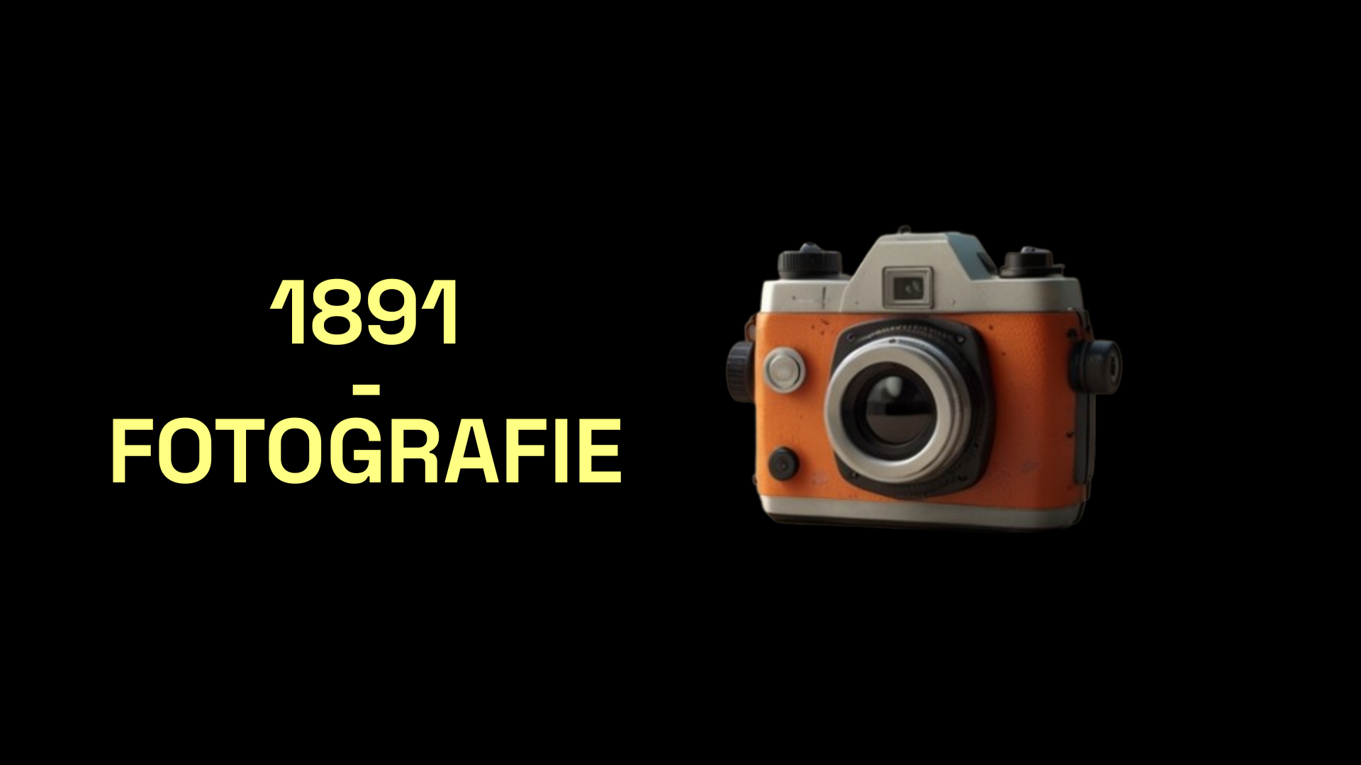 Verleden Heden Toekomst slide 19: 1891 - FOTOGRAFIE