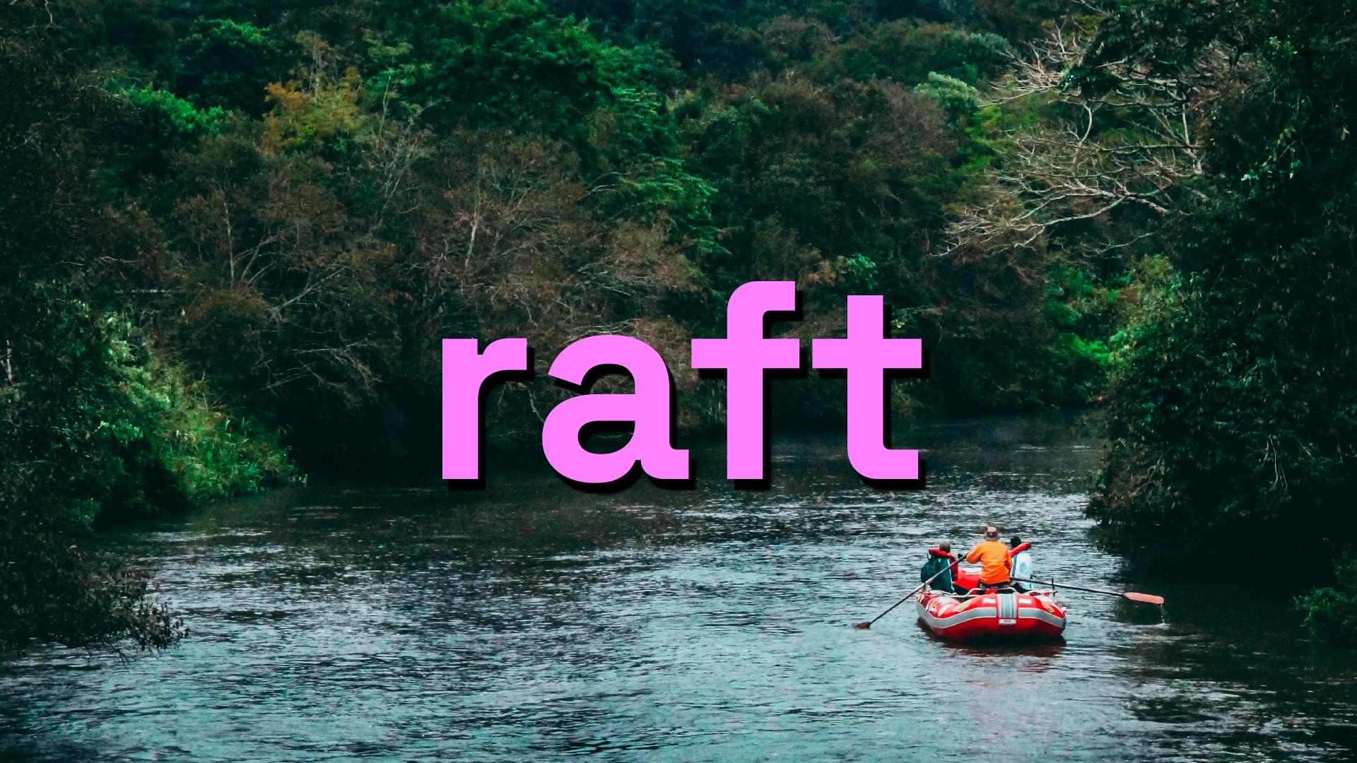 Workshop English slide 13: raft