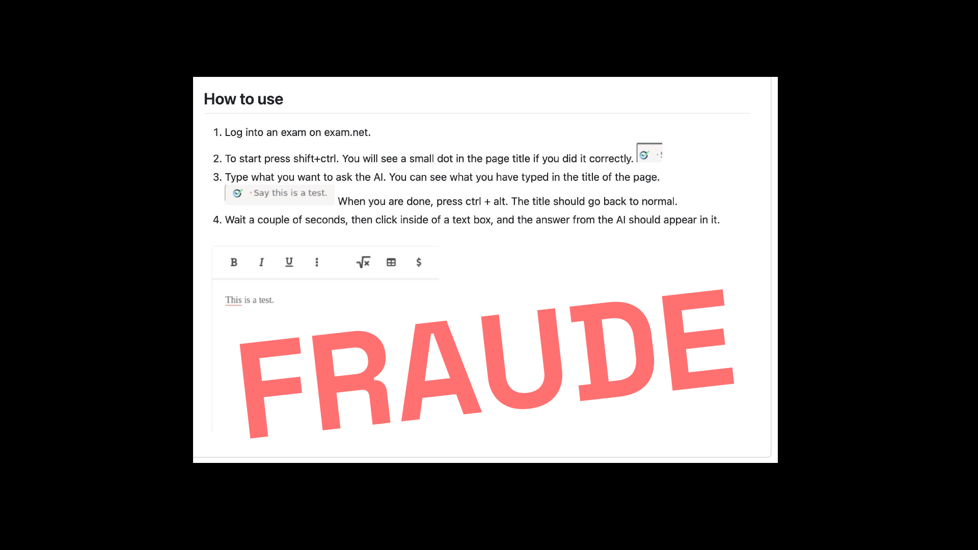 Workshop English slide 70: FRAUDE