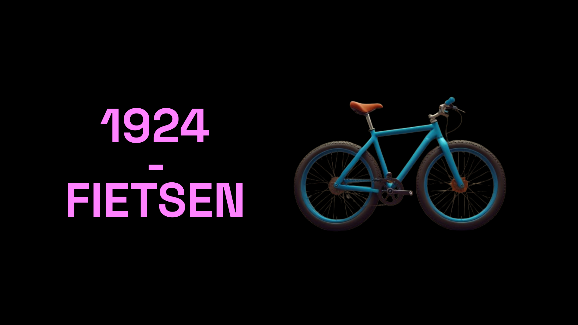Workshop slide 19: 1924 - FIETSEN